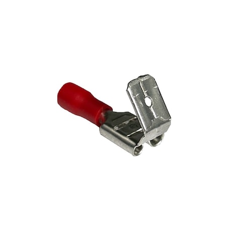Remington Industries Piggyback Quick Connect Terminals, PVC, 16-22 AWG Wire, Red, 100 Pcs, PK100 HPBDD1.25-250-100